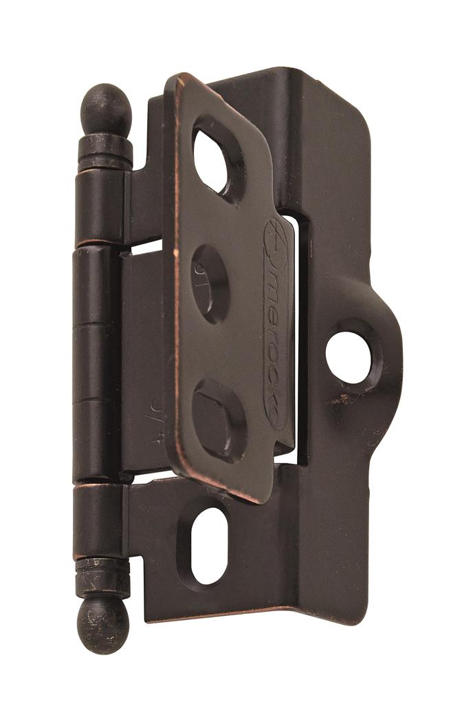 3/4 inch (19mm) Door Thickness Full Inset, Full Wrap, Ball Tip Hinge - 1 Pack