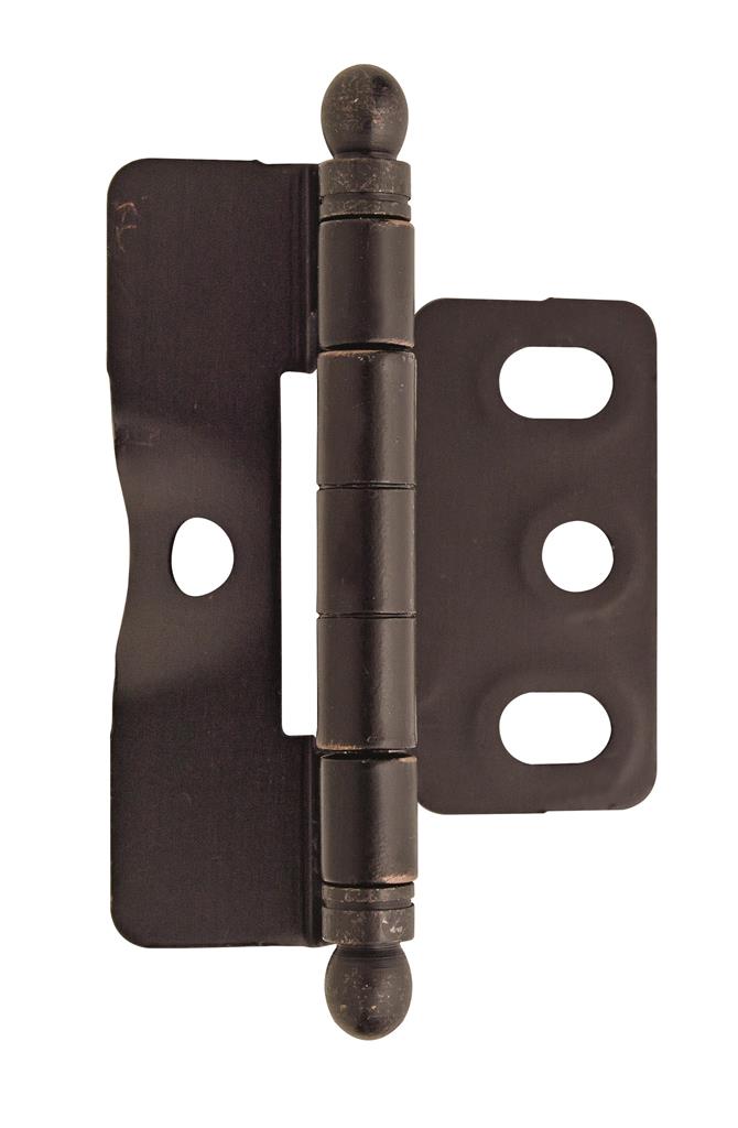 3/4 inch (19mm) Door Thickness Full Inset, Full Wrap, Ball Tip Hinge - 1 Pack