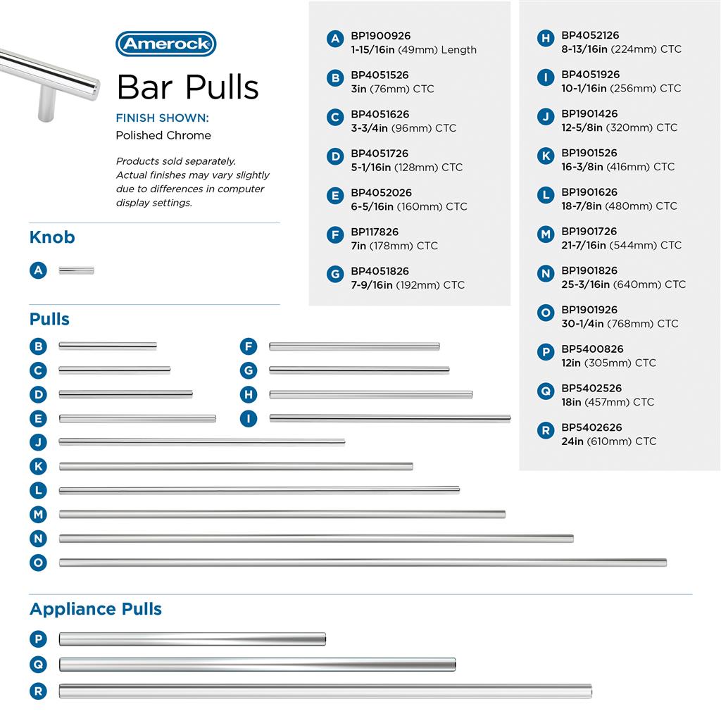 Bar Pulls Cabinet Knob