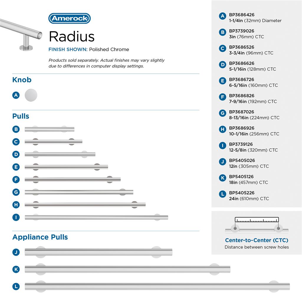 Radius Cabinet Knob