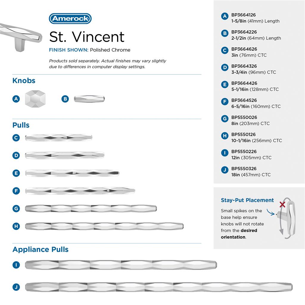 St. Vincent Cabinet Knob
