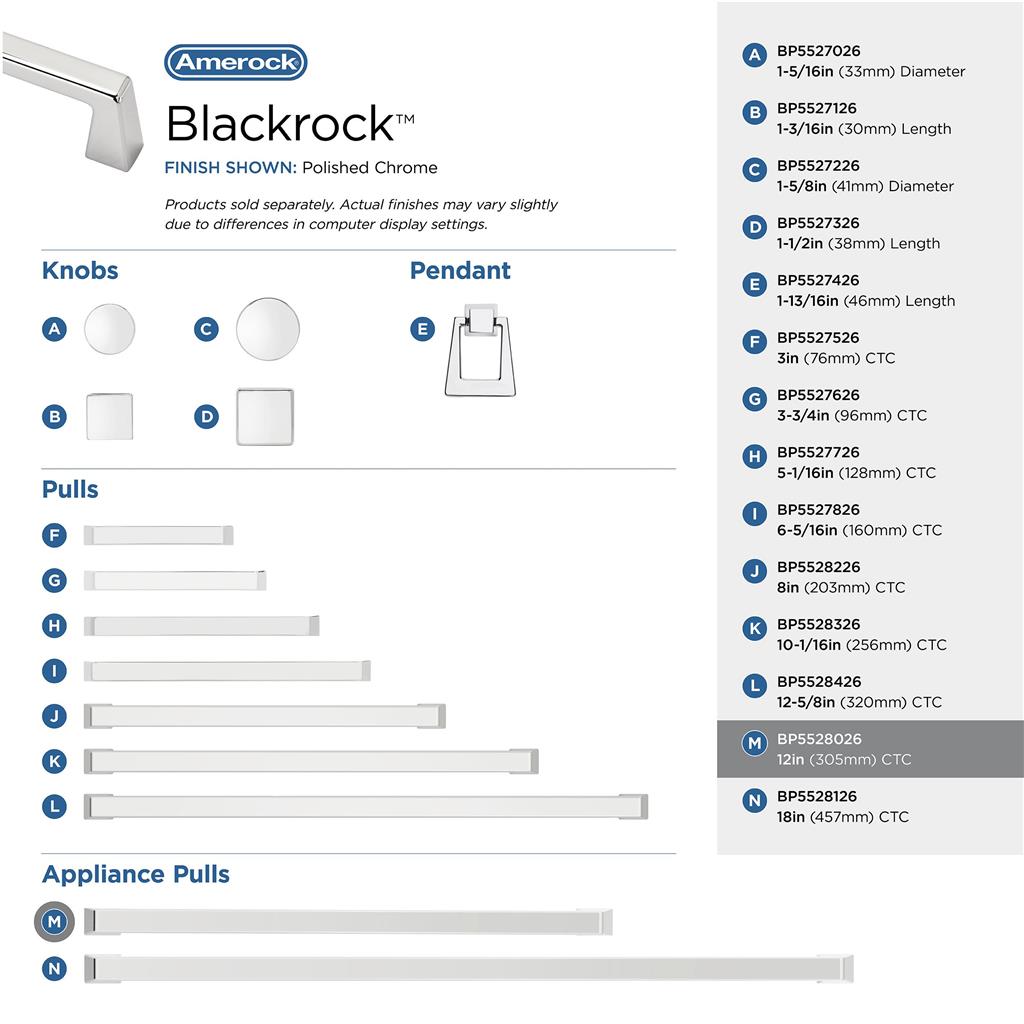 Blackrock Appliance Pull