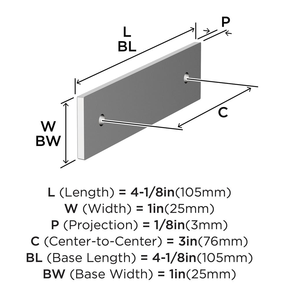 Ladera Cabinet Pull Backplate