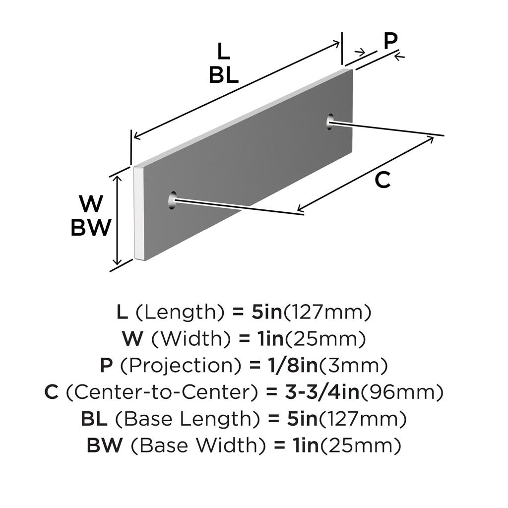 Ladera Cabinet Pull Backplate