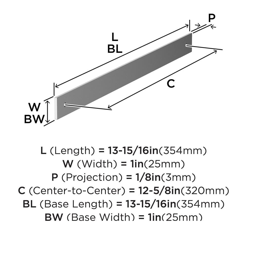 Ladera Cabinet Pull Backplate