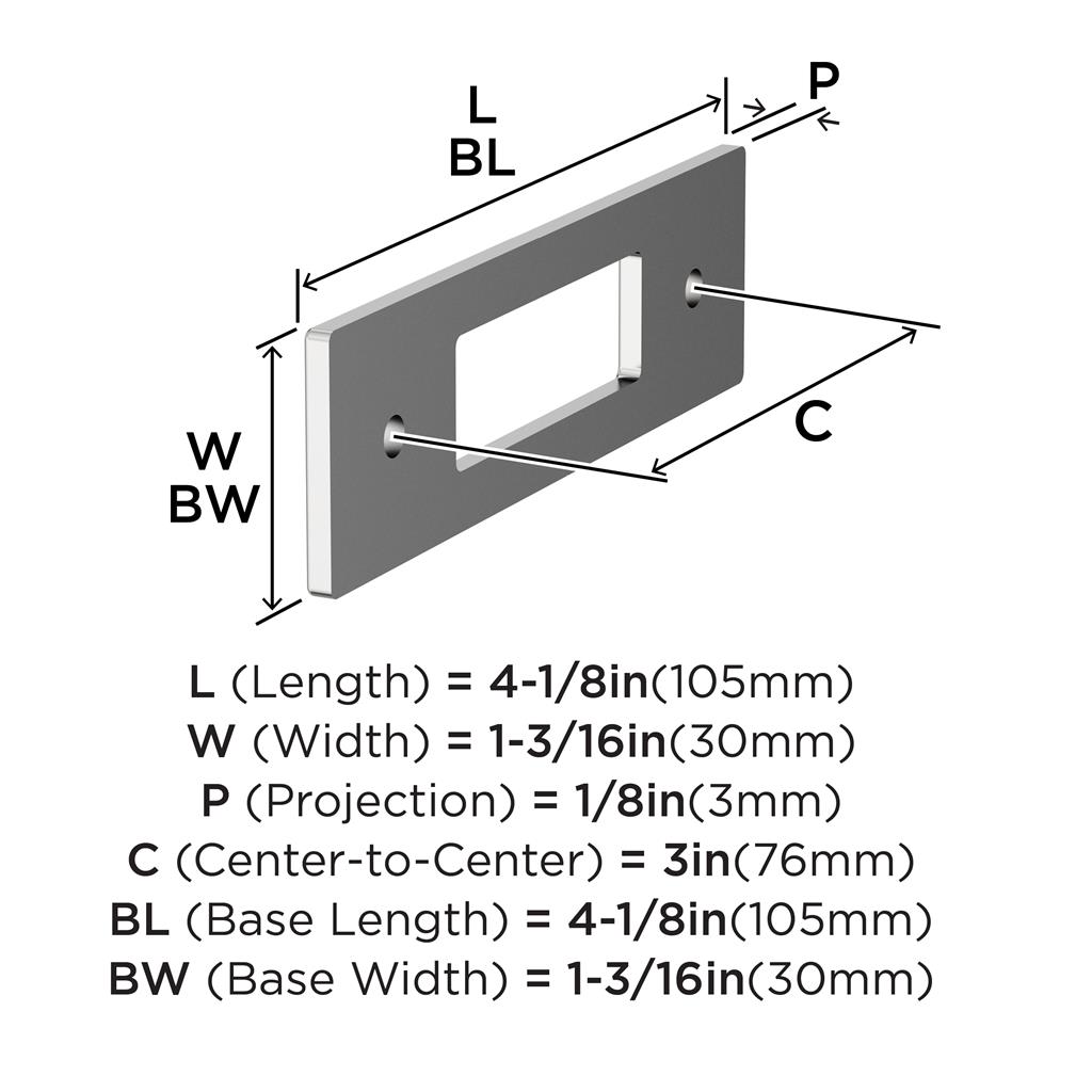 Medora Cabinet Pull Backplate