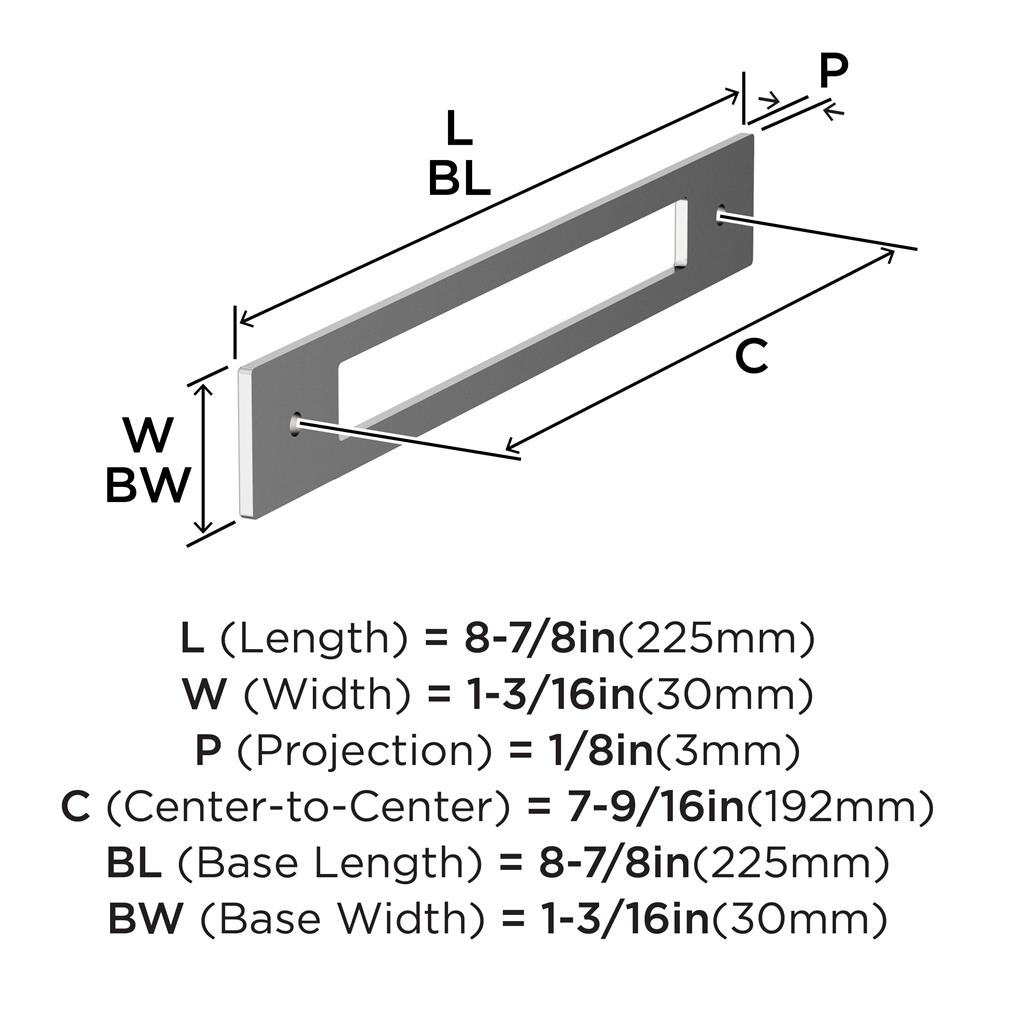 Medora Cabinet Pull Backplate