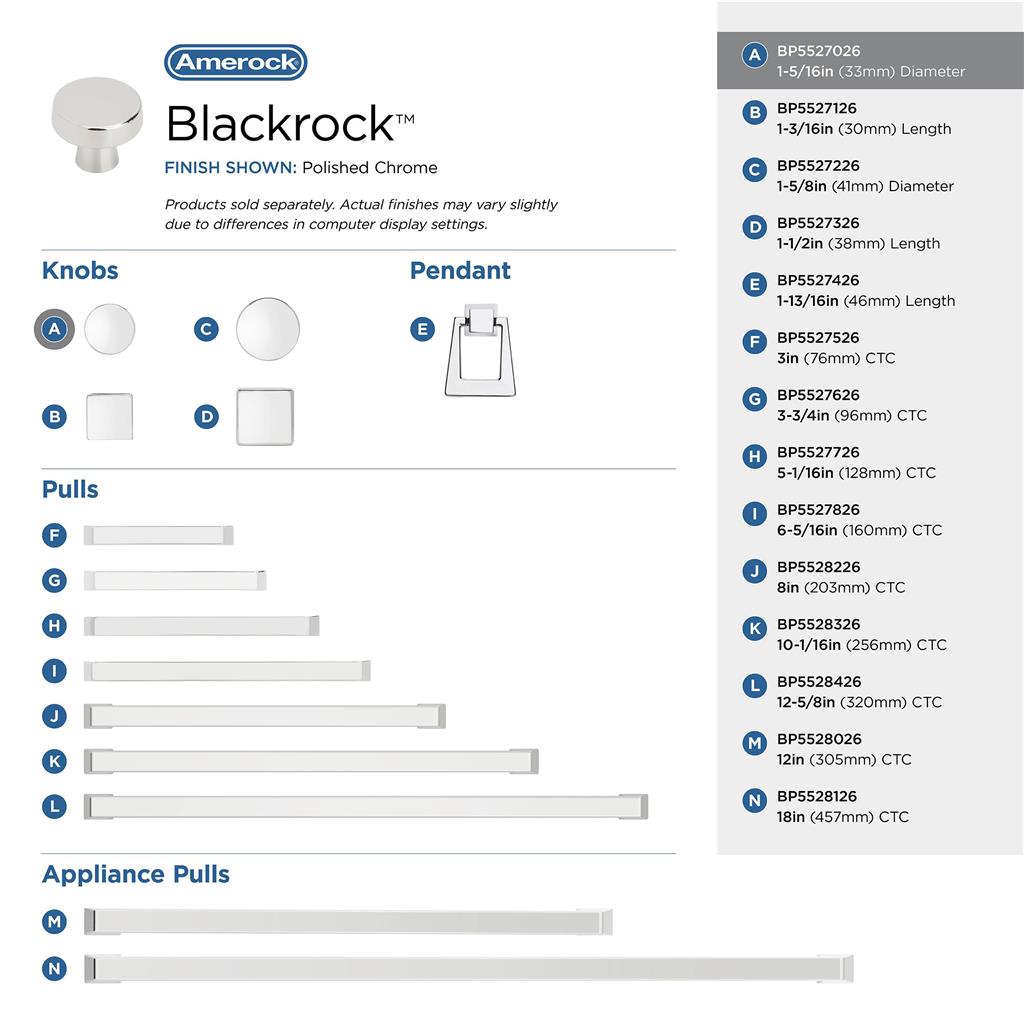 Blackrock Cabinet Knob