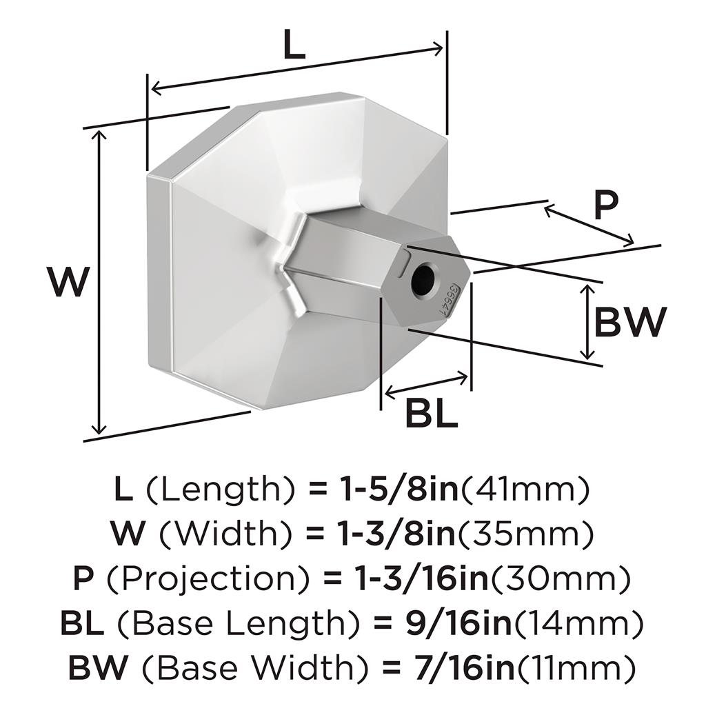 St. Vincent Rectangle Cabinet Knob