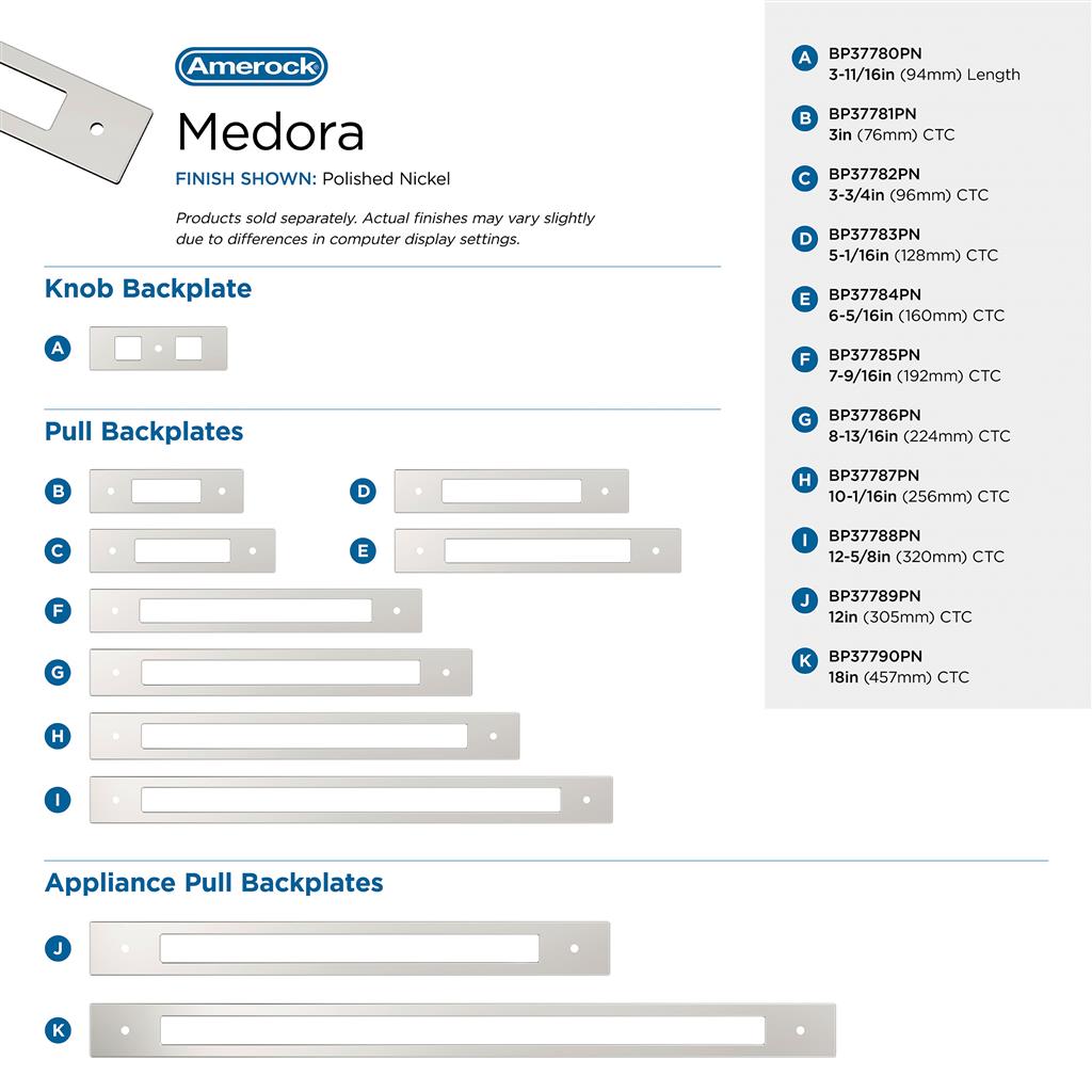 Medora Appliance Pull Backplate