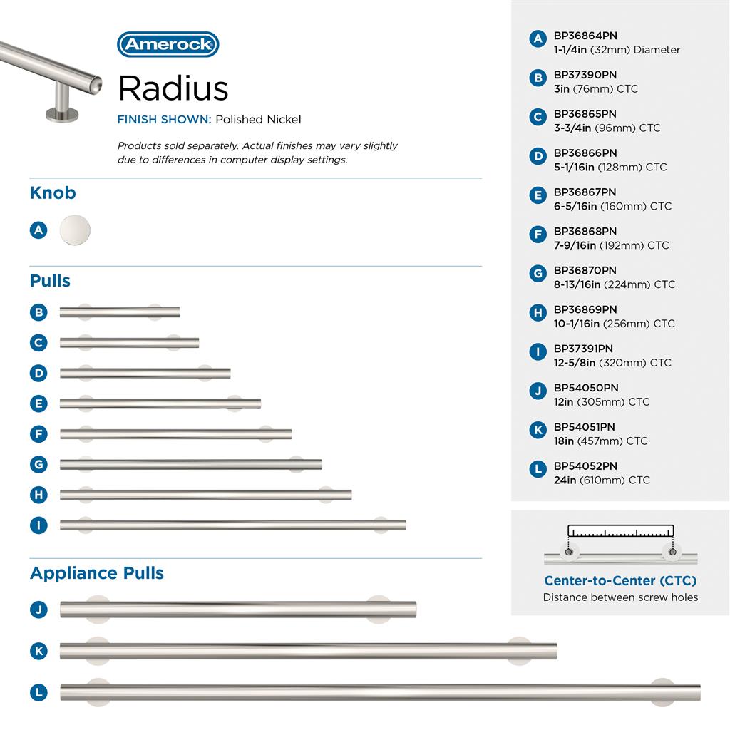 Radius Cabinet Knob