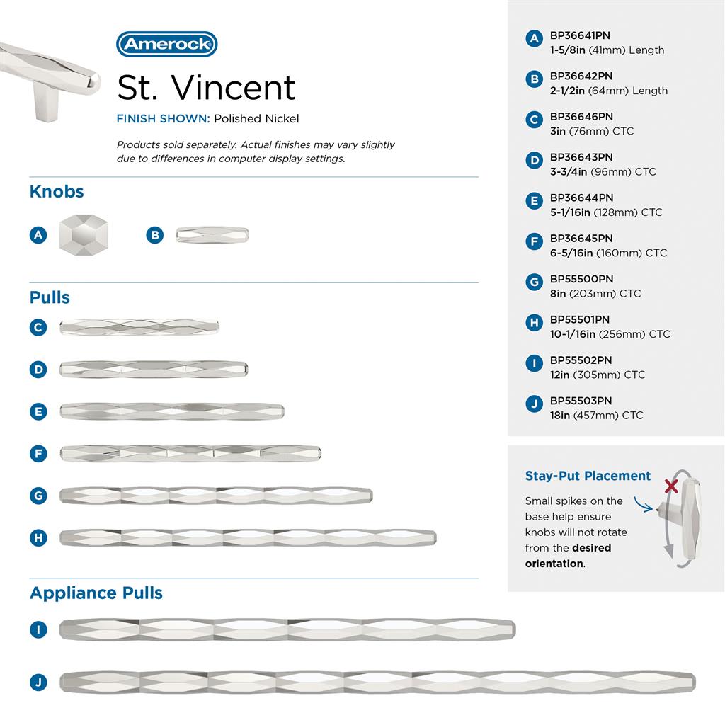 St. Vincent Cabinet Knob