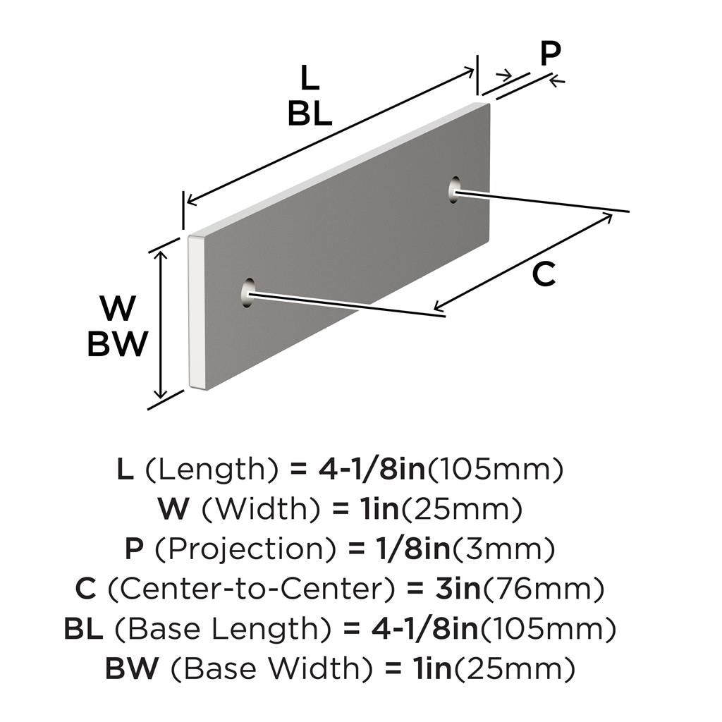 Ladera Cabinet Pull Backplate