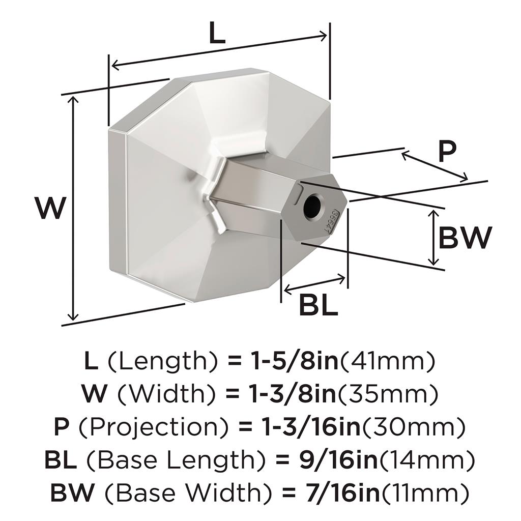 St. Vincent Rectangle Cabinet Knob