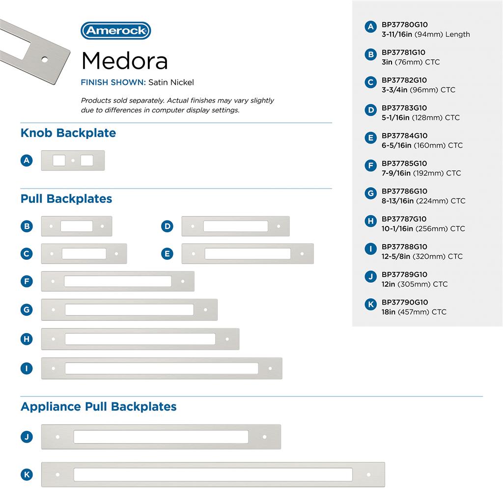 Medora Appliance Pull Backplate