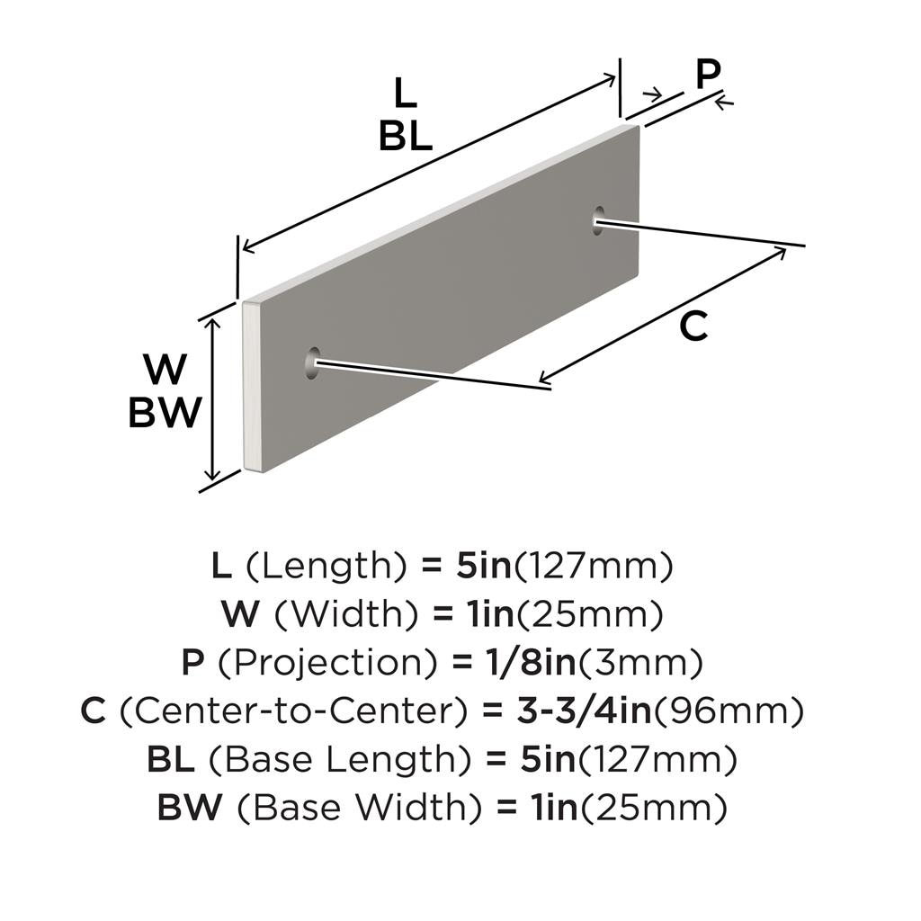 Ladera Cabinet Pull Backplate
