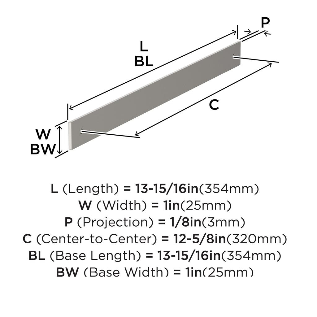 Ladera Cabinet Pull Backplate