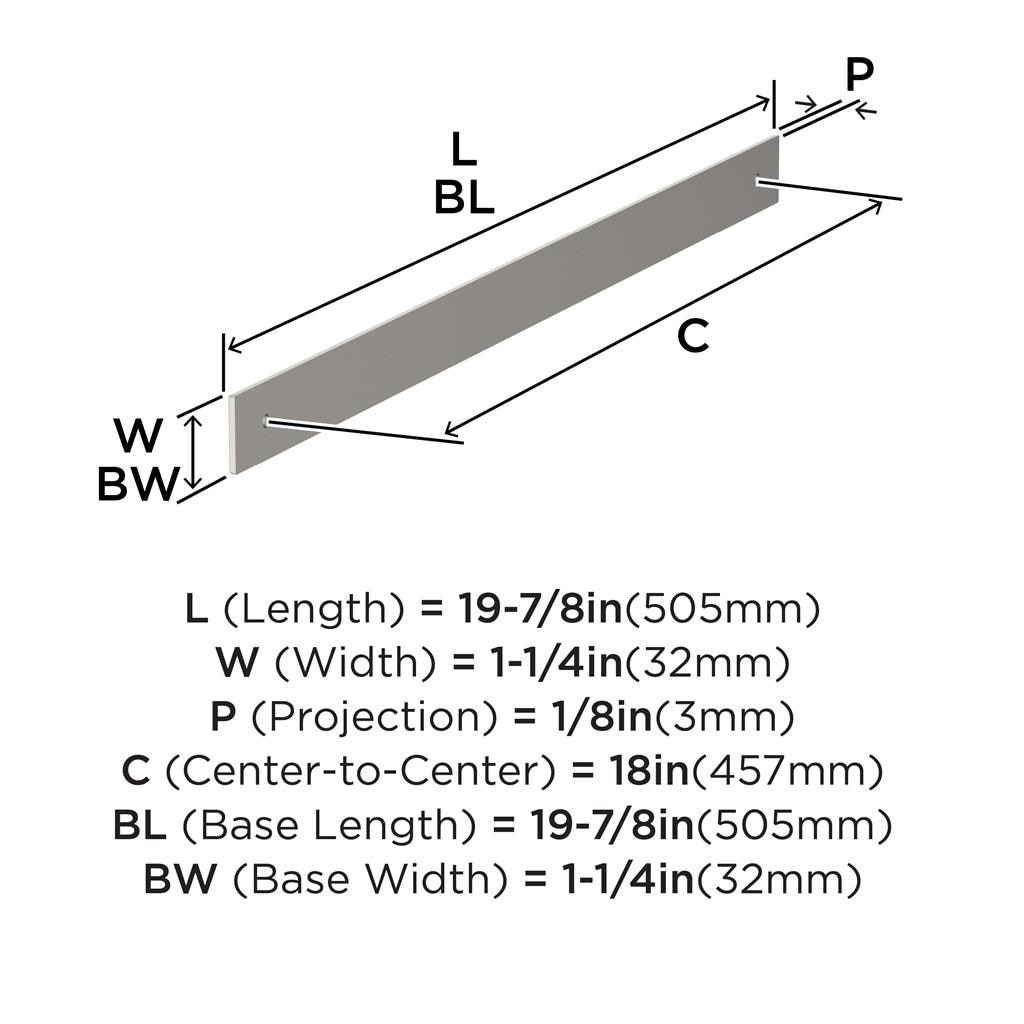 Ladera Appliance Pull Backplate