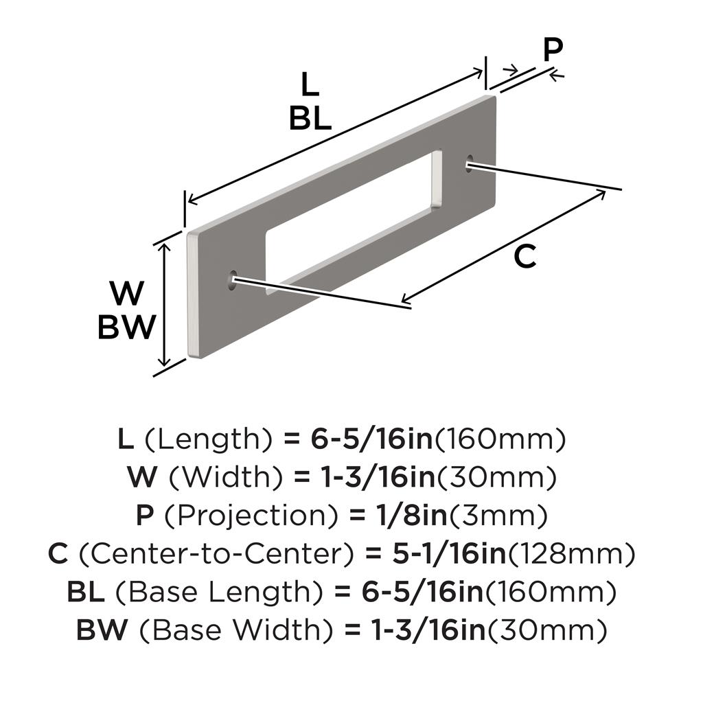 Medora Cabinet Pull Backplate
