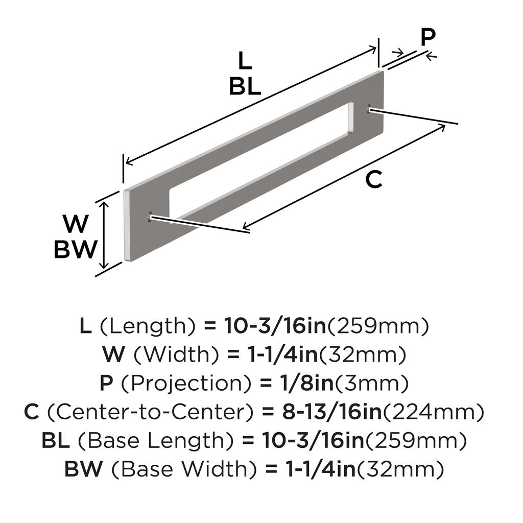 Medora Cabinet Pull Backplate