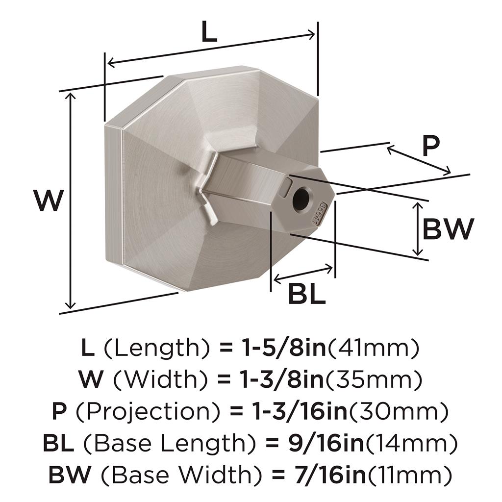 St. Vincent Rectangle Cabinet Knob