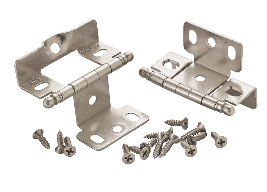 3/4 inch (19mm) Door Thickness Full Inset, Full Wrap, Ball Tip Hinge - 1 Pack