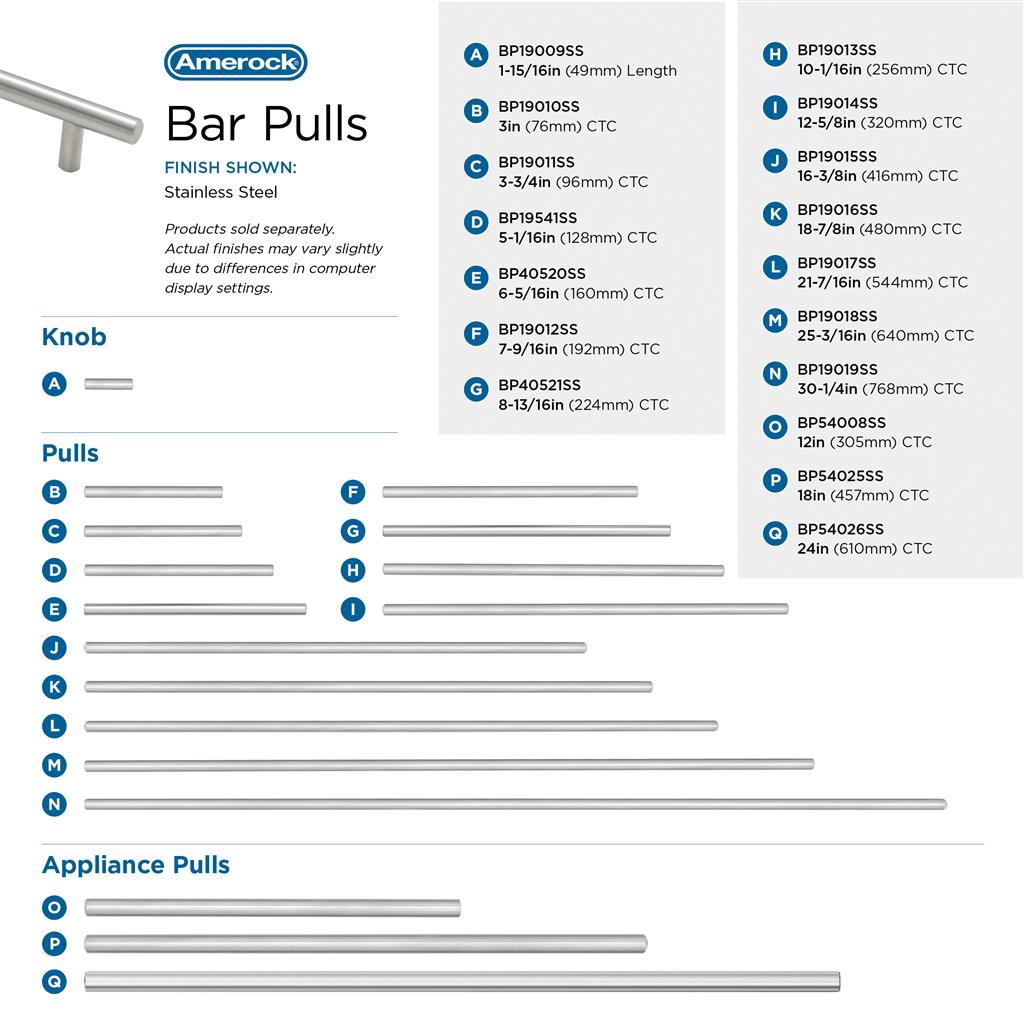 Bar Pulls Cabinet Knob