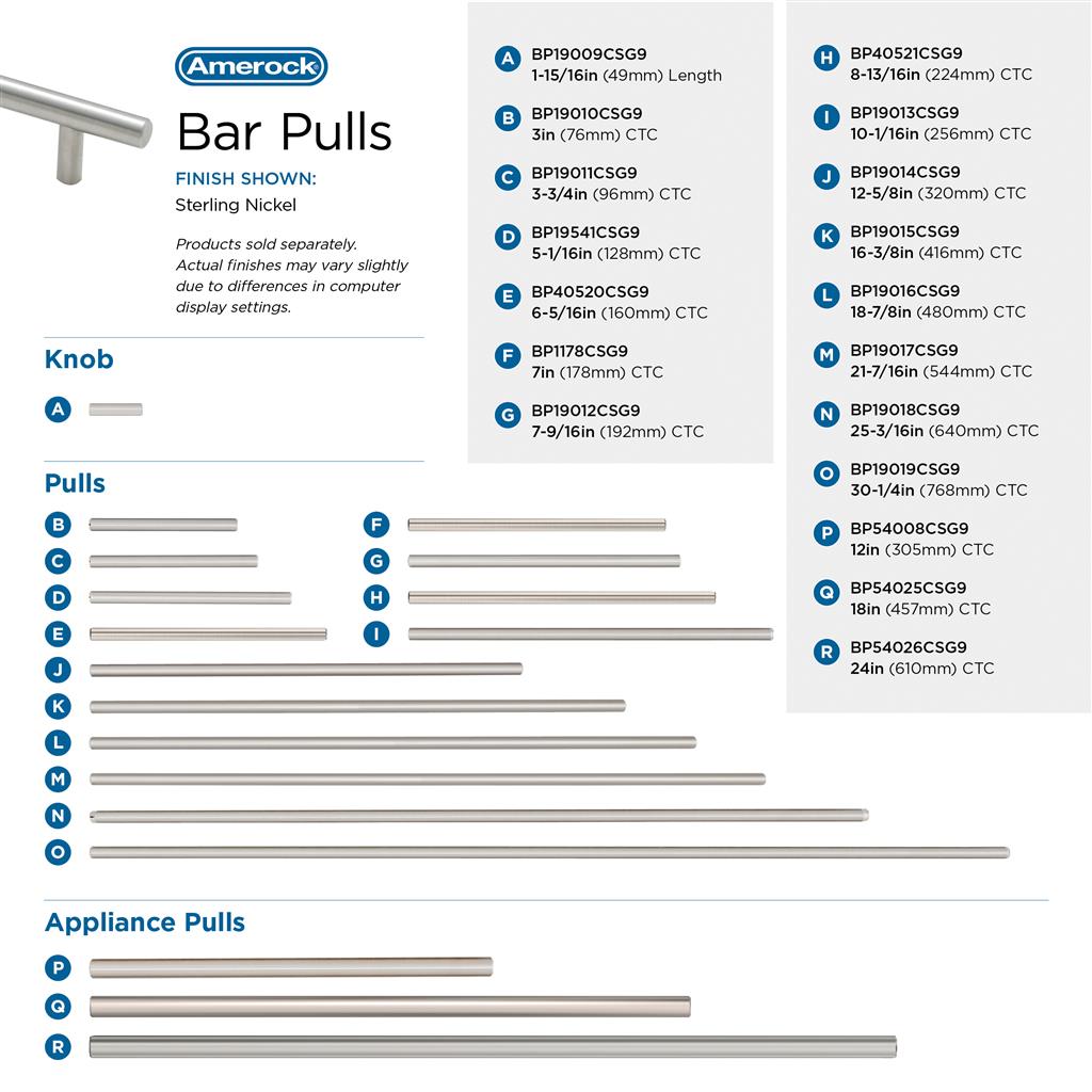 Bar Pulls Cabinet Knob