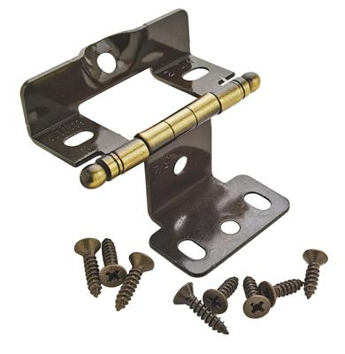 3/4 inch (19mm) Door Thickness Full Inset, Full Wrap, Ball Tip Hinge - 1 Pack