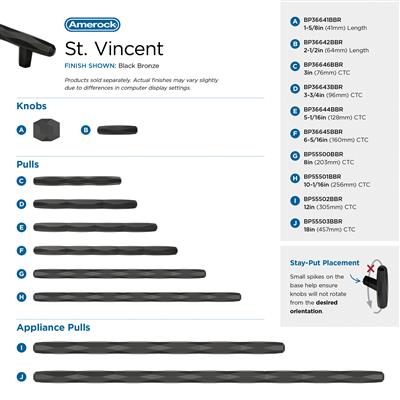 St. Vincent Cabinet Knob