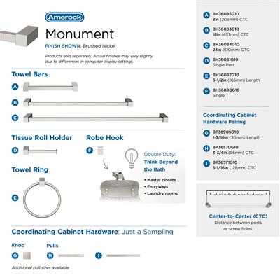 Monument Single Prong Robe Hook
