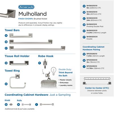 Mulholland Double Prong Robe Hook