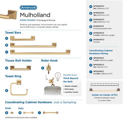 Mulholland Double Prong Robe Hook