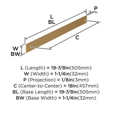 Ladera Appliance Pull Backplate