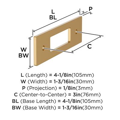 Medora Cabinet Pull Backplate