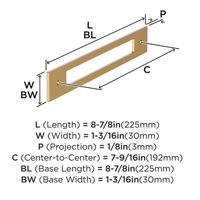 Medora Cabinet Pull Backplate