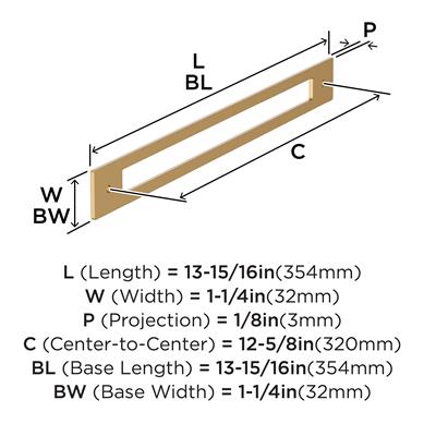 Medora Cabinet Pull Backplate
