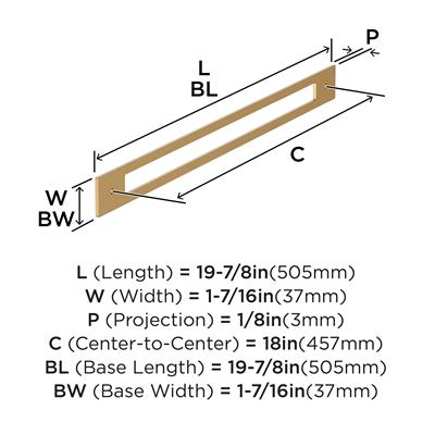 Medora Appliance Pull Backplate
