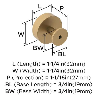 Radius Cabinet Knob