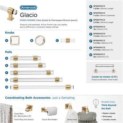 Glacio Premium Round Cabinet Knob