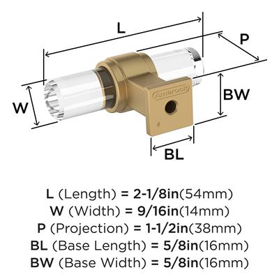 Glacio Premium Bar Cabinet Knob