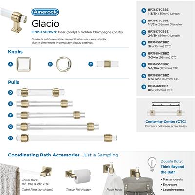 Glacio Premium Round Cabinet Knob