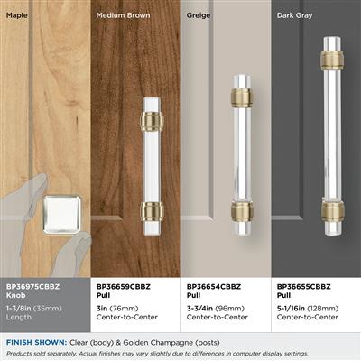 Glacio Premium Square Cabinet Knob
