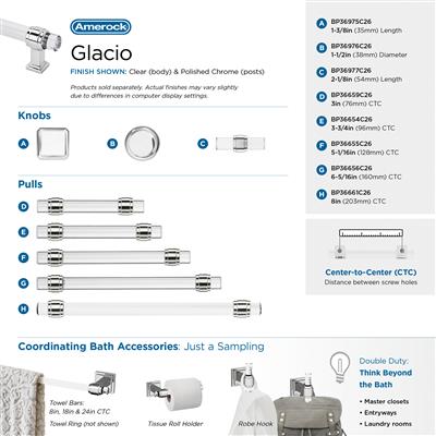 Glacio Premium Round Cabinet Knob