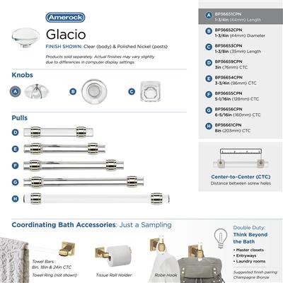 Glacio Cabinet Knob