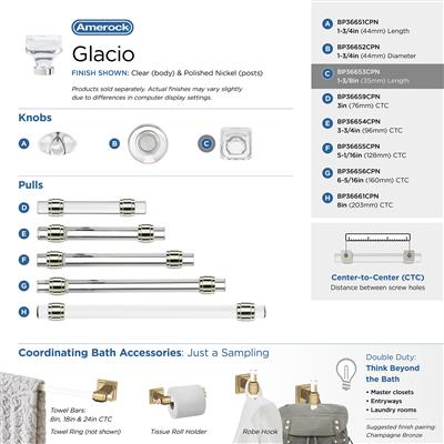 Glacio Cabinet Knob