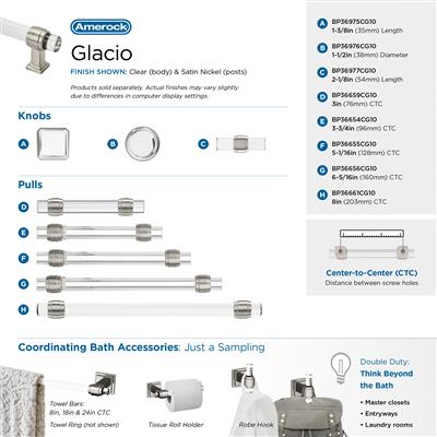 Glacio Premium Round Cabinet Knob