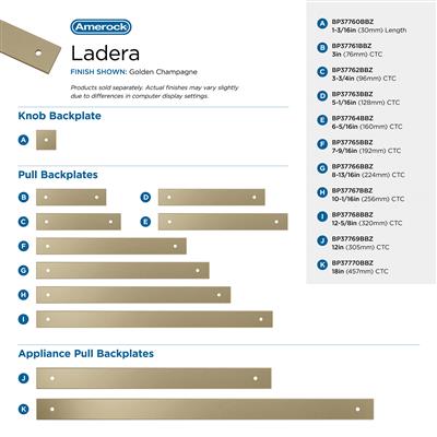 Ladera Cabinet Pull Backplate