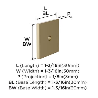 Ladera Cabinet Knob Backplate