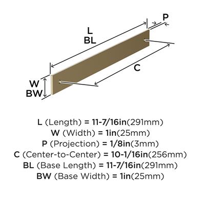 Ladera Cabinet Pull Backplate